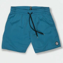 Volcom Lido Solid Trunk Little Boys Boardshort - Aged Indigo