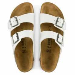 Birkenstock Womens Arizona Birko-Flor Sandals - White