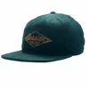 Seaside Surf Shop Wide Cord Vintage Logo Hat - Emerald -Volcom Sales ballcaps 0015 embroideredvintagegreengold