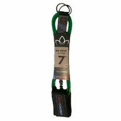 Stay Covered Big Wave Standard Surf Leash - 7'x5/16 -Volcom Sales big wave standard green7