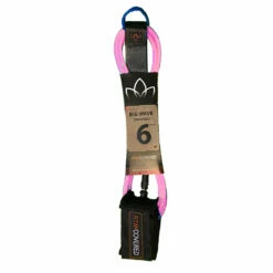 Stay Covered Big Wave Standard Surf Leash - 6'x5/16 -Volcom Sales big wave standard pink6