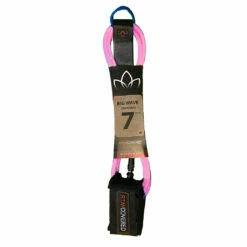 Stay Covered Big Wave Standard Surf Leash - 7'x5/16 -Volcom Sales big wave standard pink7