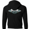 Seaside Surf Shop Youth Vintage Logo Pullover Hoody - Black -Volcom Sales black pullover youth back