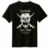 Seaside Surf Shop Mens Skull Tee - Black 2 Seaside Surf Shop Mens Skull Tee - Black -Volcom Sales black skull back