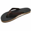 Rainbow Sandals Men's Single Layer Rubber Top 3/4" Strap - Brown 2 Rainbow Sandals Men's Single Layer Rubber Top 3/4" Strap - Brown -Volcom Sales brown rubber