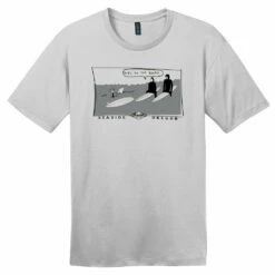 Seaside Surf Shop Mens Dibs Tee - Silver