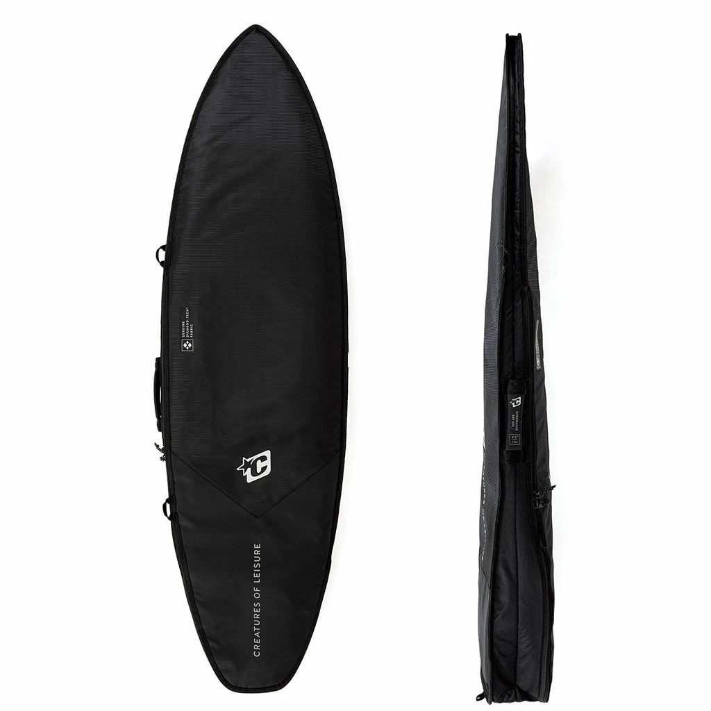 Creatures Of Leisure Shortboard Day Use DT2.0 Board Bag - Black Silver 4 Creatures Of Leisure Shortboard Day Use DT2.0 Board Bag - Black Silver - Image 2