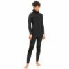Roxy Swell Womens 5/4/3mm Hooded Wetsuit - Black -Volcom Sales erjw203012 roxy w kvj0 frt1