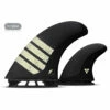 Futures Fins - FT1 Twin + 1 Alpha Series - Carbon/Tan -Volcom Sales ft1 twin