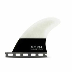 Futures Fins - QD2 3.75 Flat HC Quad Rear Fin Pair - Light Grey/Black