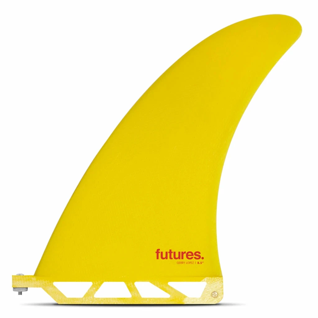 Futures Fins - Gerry 8.5" Fiberglass Single Fin - Yellow 3 Futures Fins - Gerry 8.5" Fiberglass Single Fin - Yellow