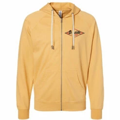 Seaside Surf Shop Vintage Logo Loopback Zip Hoody - Harvest Gold 5 Seaside Surf Shop Vintage Logo Loopback Zip Hoody - Harvest Gold -Volcom Sales gold harvest seaside surf vintage front