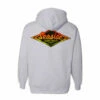 Seaside Surf Shop Vintage Logo Pullover Hoody - Neon Orange Fade -Volcom Sales hoody neon logo