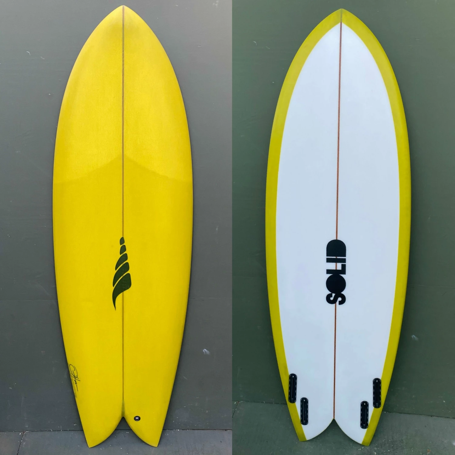Solid Surfboards - 5'6" Throwback Retro Fish Surfboard 3 Solid Surfboards - 5'6" Throwback Retro Fish Surfboard