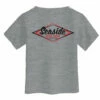 Seaside Surf Shop Youth Vintage Logo Tee - Heather Grey -Volcom Sales infant vintage logo tee gryheather back