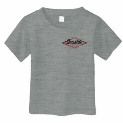 Seaside Surf Shop Youth Vintage Logo Tee - Heather Grey -Volcom Sales infant vintage logo tee gryheather front