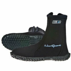 Neosport 5mm Hi Top Children's Zippered Wetsuit Boot - Black