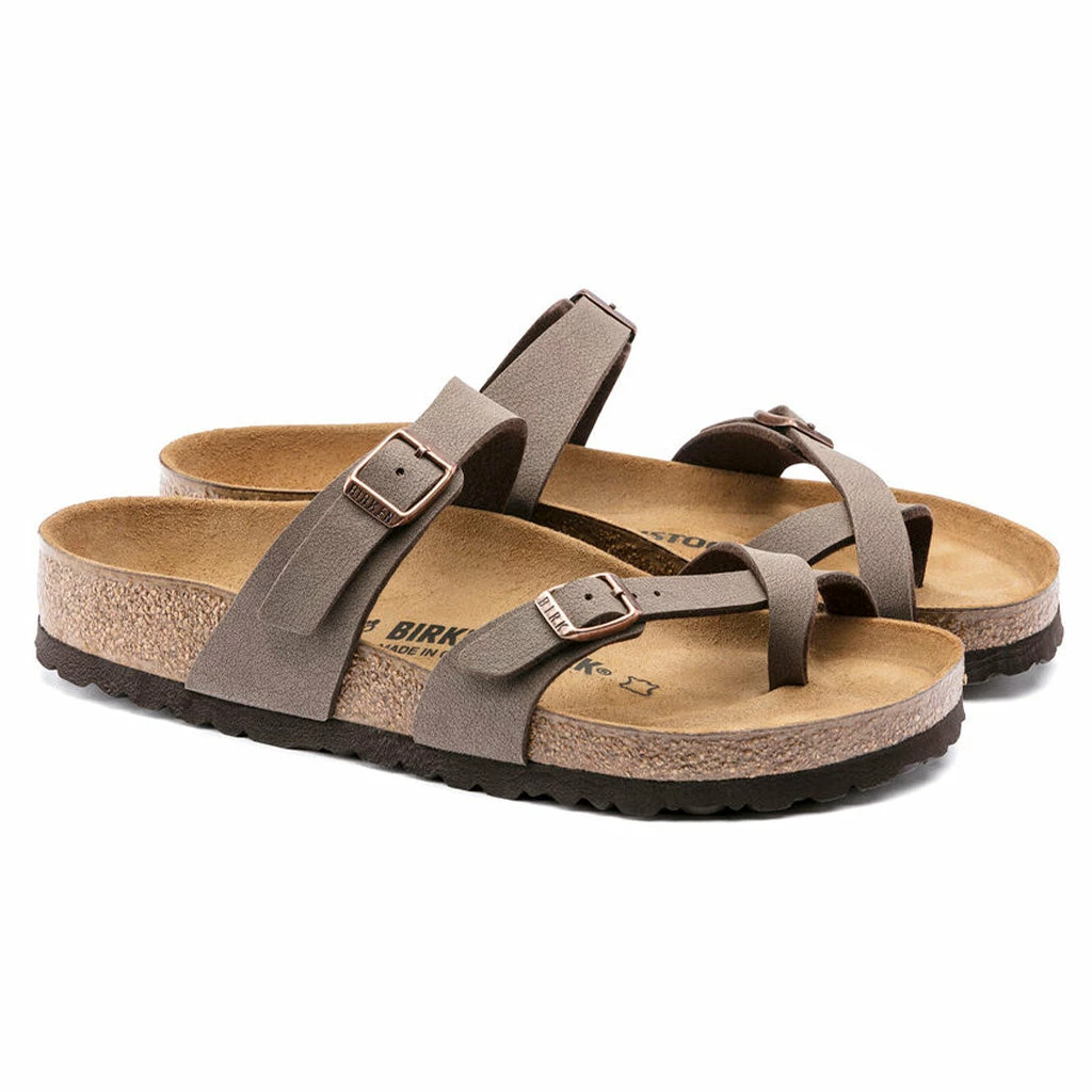 Birkenstock Womens Mayari Birkibuc Sandals - Mocha 3 Birkenstock Womens Mayari Birkibuc Sandals - Mocha