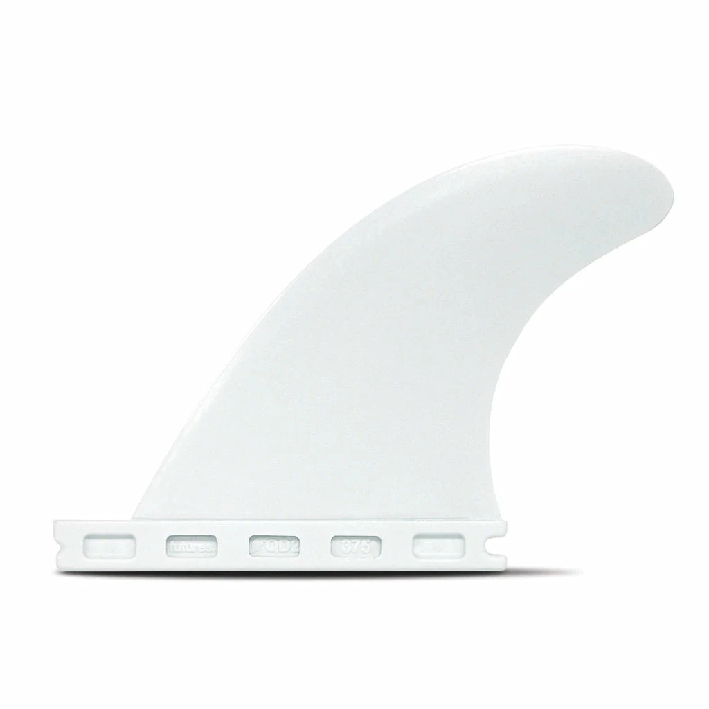 Futures Fins - QD2 3.75 Thermotech Quad Rear Fin Pair - White 3 Futures Fins - QD2 3.75 Thermotech Quad Rear Fin Pair - White