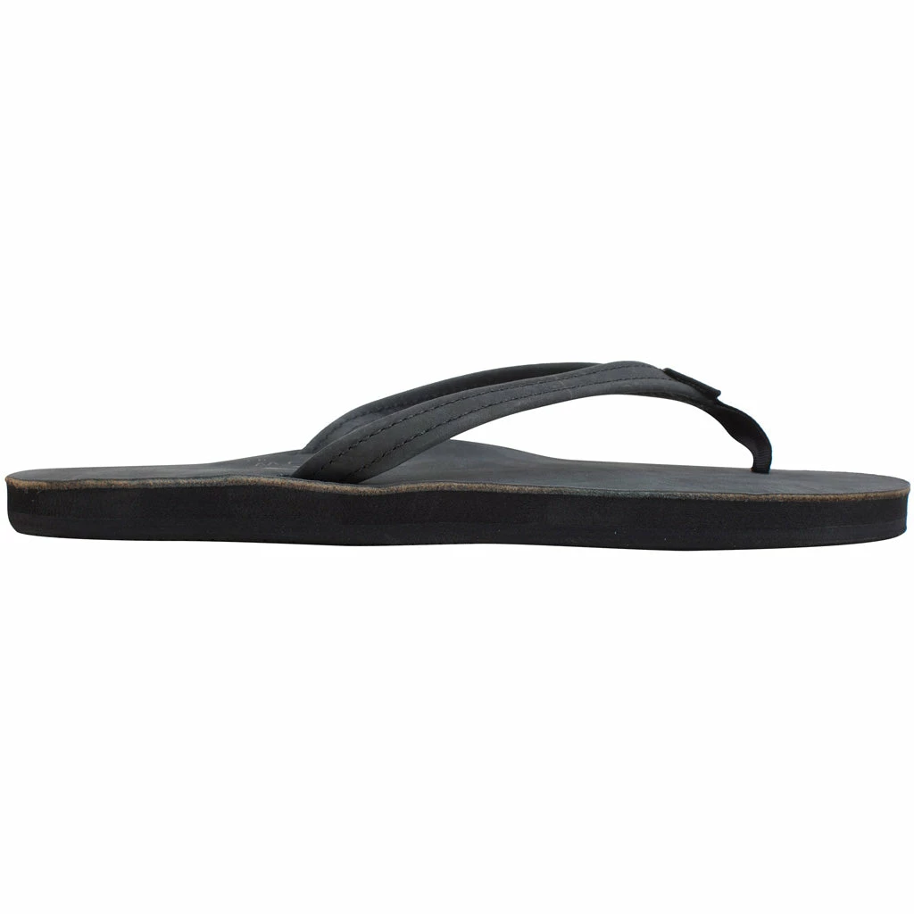 Rainbow Sandals Womens Premier/Classsic Leather Single Layer With Arch Narrow Strap - Black 6 Rainbow Sandals Womens Premier/Classsic Leather Single Layer With Arch Narrow Strap - Black - Image 4