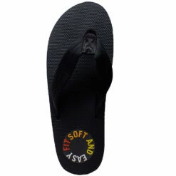 Rainbow Sandals Men's Single Layer Rubber Top 3/4" Strap - Black -Volcom Sales rainbow 0005 black