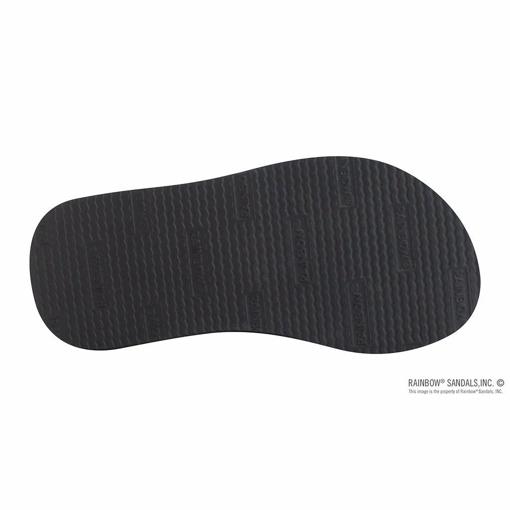 Rainbow The Grombow - Soft Rubber Top Sole With 1" Strap And Pin Line - Dark Grey Strap/Pinline Black 5 Rainbow The Grombow - Soft Rubber Top Sole With 1" Strap And Pin Line - Dark Grey Strap/Pinline Black - Image 3