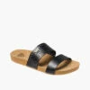 Reef Women's Cushion Vista Perf Sandal - Black/Tan 2 Reef Women's Cushion Vista Perf Sandal - Black/Tan -Volcom Sales reef sandals 0012 CI9199 MAIN