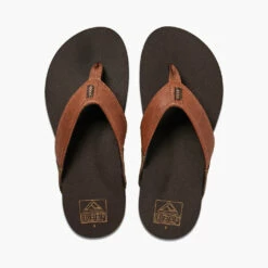 Reef Mens Newport Sandals - Brown 6 Reef Mens Newport Sandals - Brown -Volcom Sales reef 0004 CI3754 T