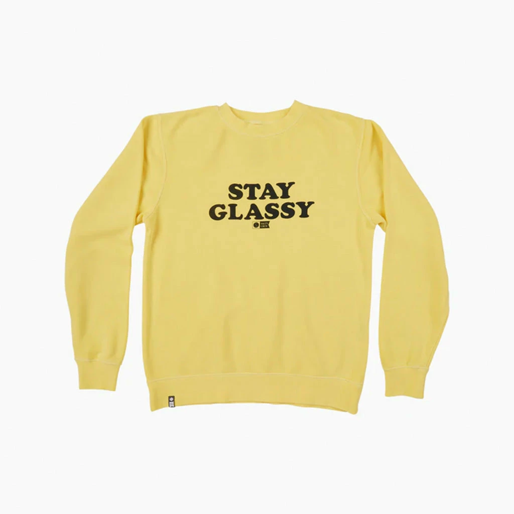 Salty Crew Womens Stay Glassy Boyfriend Crew - Sunshine 4 Salty Crew Womens Stay Glassy Boyfriend Crew - Sunshine - Image 2
