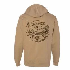 Seaside Surf Shop X Drift Awake - Local Artist Series Pullover Hooded Sweatshirt - Sandstone