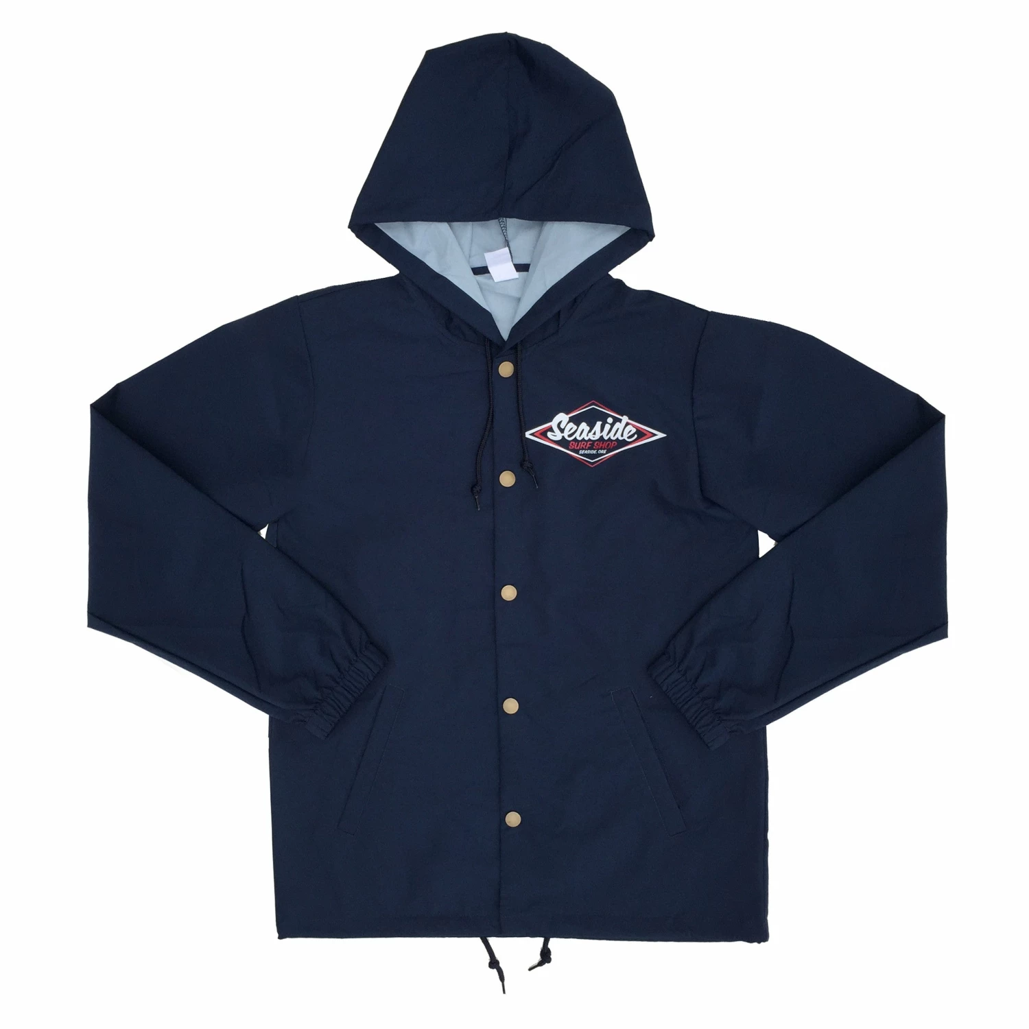 Seaside Surf Shop Mens Vintage Logo Coaches Jacket - Navy 3 Seaside Surf Shop Mens Vintage Logo Coaches Jacket - Navy