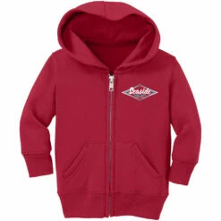 Seaside Surf Shop Toddler Vintage Logo Zip Hoody - Red