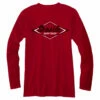 Seaside Surf Shop Mens Vintage Logo Long Sleeve Tee - Red -Volcom Sales ss vintage red long sleeve back