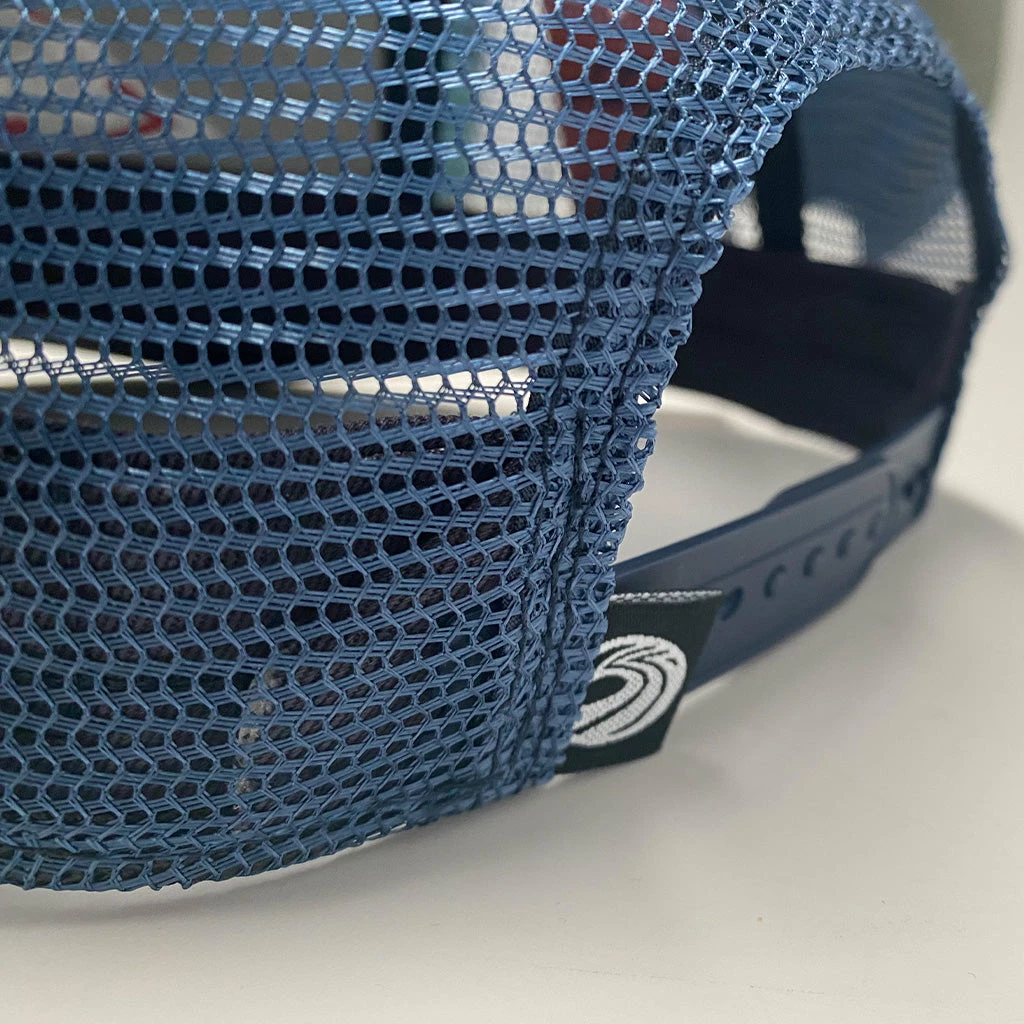 Seaside Surf Shop Vintage Logo Mid Crown Cap - Navy/Blue 4 Seaside Surf Shop Vintage Logo Mid Crown Cap - Navy/Blue - Image 2