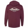 Seaside Surf Shop Mens Vintage Logo Pullover - Maroon -Volcom Sales sss pullover maroon