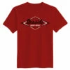 Seaside Surf Shop Mens Vintage Logo Tee - Red -Volcom Sales sss vintage logo red back