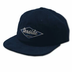 Seaside Surf Shop Vintage Logo Regular Fit Cap - Navy Thin Corduroy