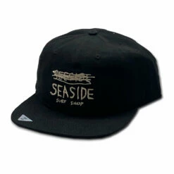 "Seeside" Surf Shop Big Fit Hat - Black