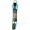 Stay Covered Standard Surf Leash - 8' X 1/4" -Volcom Sales standard leash cyanblue 8