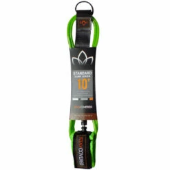Stay Covered Standard Surf Leash - 10' X 1/4" 12 Stay Covered Standard Surf Leash - 10' X 1/4" -Volcom Sales standard leash lime 10