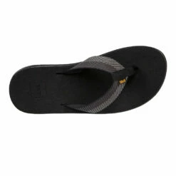 Men's Teva Voya Flip Sandals - Vori Black Gray -Volcom Sales teva 0003 1019050 VBGR