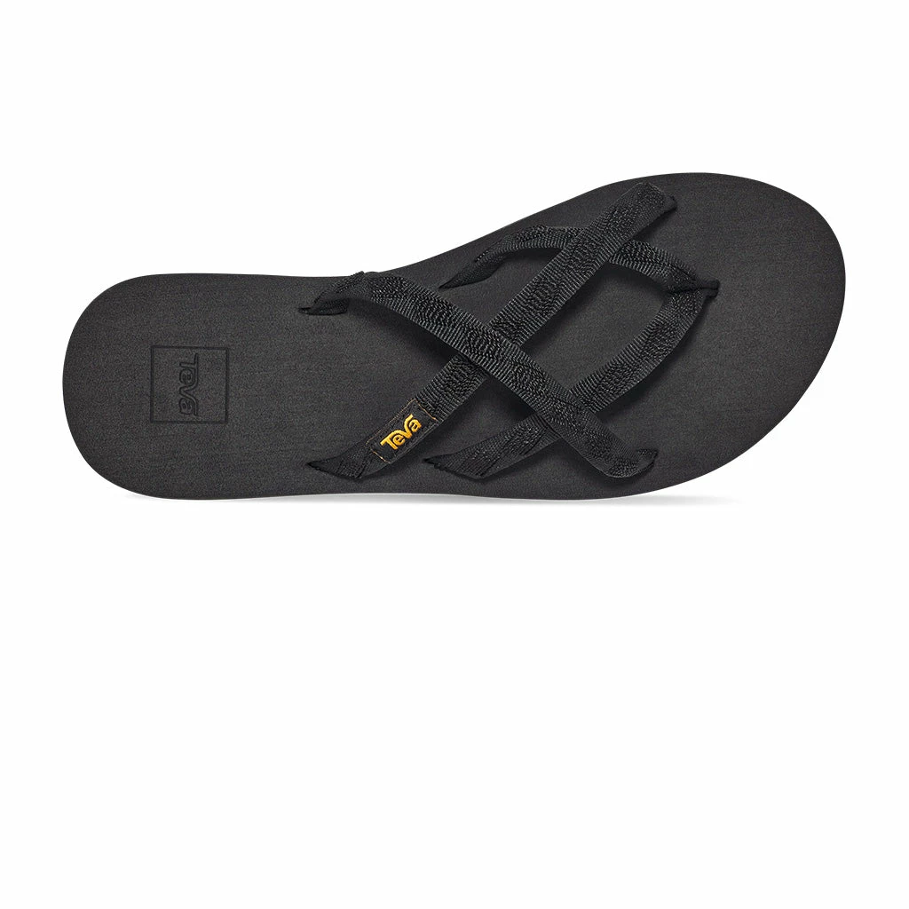 Women's Teva Olowahu Sandals - Black On Black 7 Women's Teva Olowahu Sandals - Black On Black - Image 5
