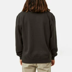 Katin Embroidered Crewneck - Black Wash -Volcom Sales vintage black back