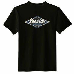 Seaside Surf Shop Mens Vintage Logo Tee - Black