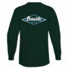 Seaside Surf Shop Mens Vintage Logo Long Sleeve Tee - Deep Forest 2 Seaside Surf Shop Mens Vintage Logo Long Sleeve Tee - Deep Forest -Volcom Sales vintage long sleeve deep forest back