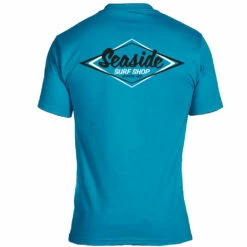 Seaside Surf Shop Mens Vintage Logo Tee - Teal
