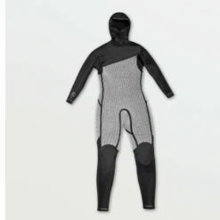 Volcom Modulator 4/3mm Hooded Chest Zip Wetsuit - Black FA23 -Volcom Sales vlcm 0003 Layer6