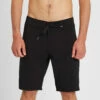 Volcom Mens Lido Solid Mod 20 Boardshort - Black -Volcom Sales volcom 0010 SOLIDLIDOMOD20front
