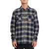 Volcom Mens Tone Stone L/S Shirt - Indigo -Volcom Sales volcom 0029 A0531904INDLarge
