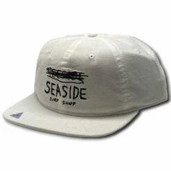 "Seeside" Surf Shop Big Fit Hat - Corduroy White